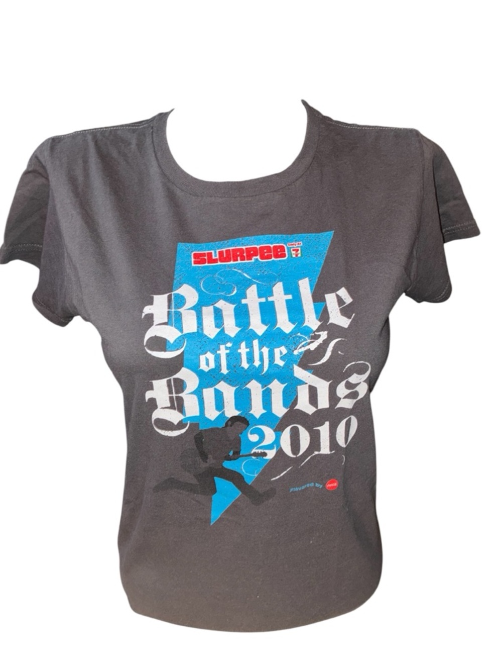 7 Eleven 7-11 Slurpee Battle of the Bands 2010 grey Graphic Tee